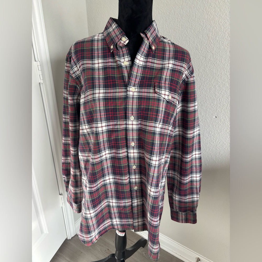 Ralph Lauren Men’s Plaid Button Down Shirt Size Large